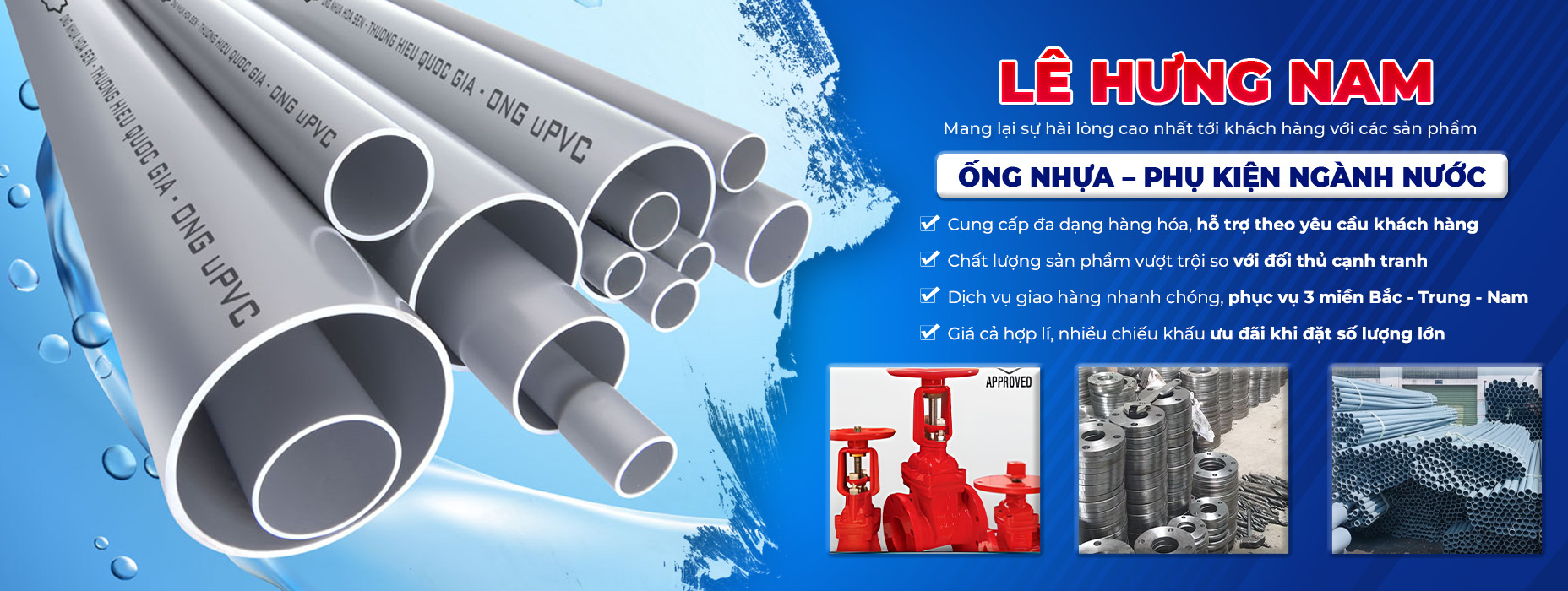 Tổng kho ống nhựa Miền Nam - Công Ty TNHH Thương Mại Dịch Vụ Lê Hưng Nam